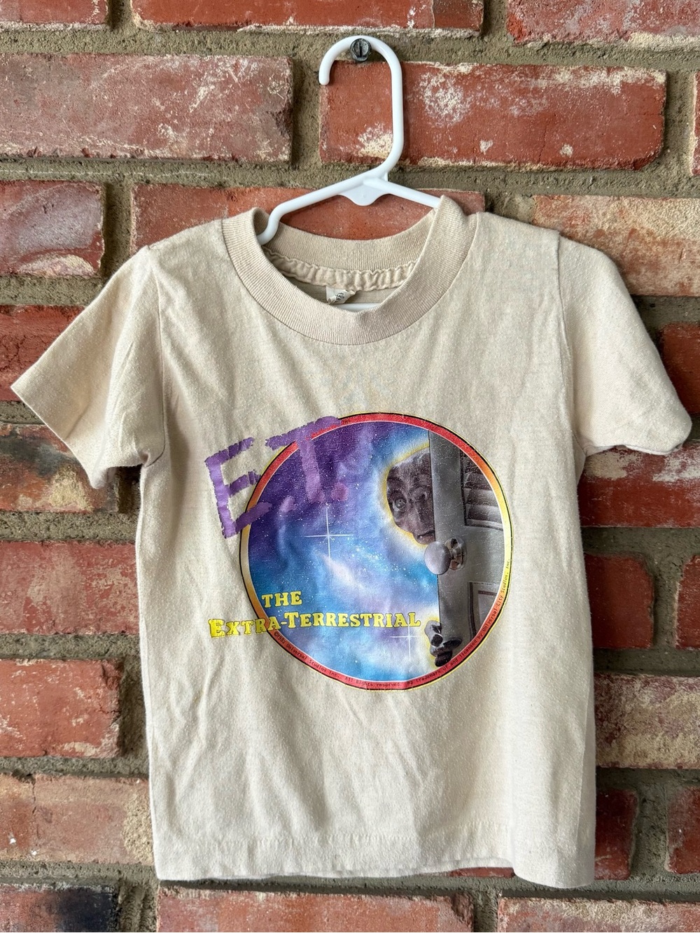 Kids' 1982 Vintage Cream The Extra-Terrestrial Graphic Tee
